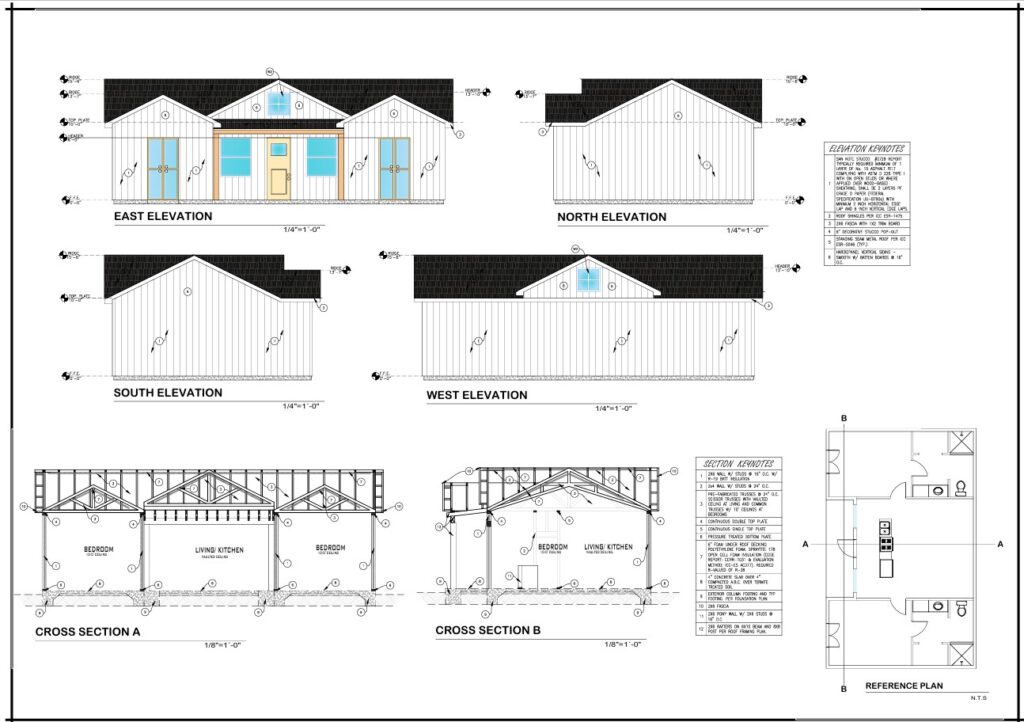 Farmhouse ADU Elevations